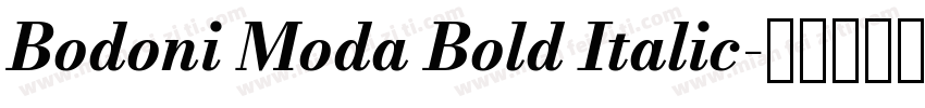 Bodoni Moda Bold Italic字体转换